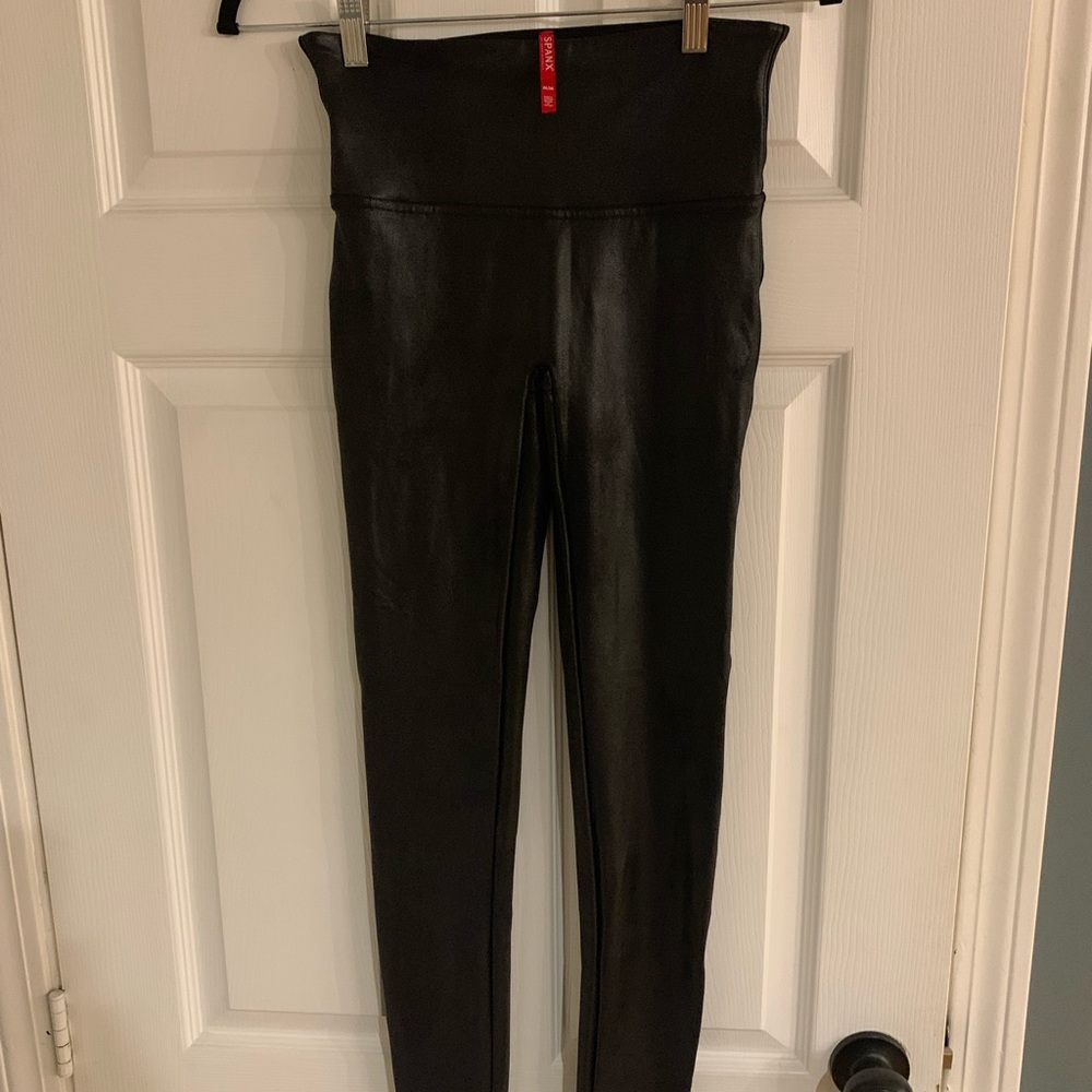 SPANX Faux Leather Leggings